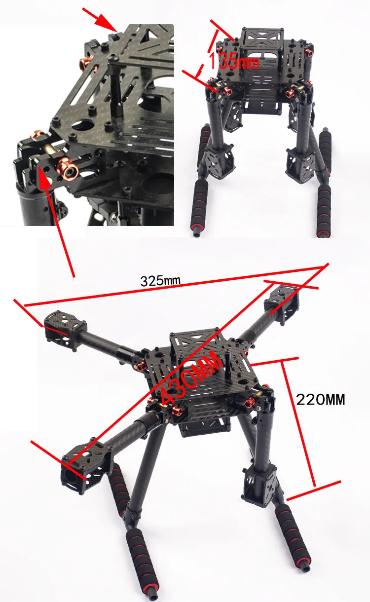 Flyroun LX350 PRO 350mm drone  - Thermal Imager Drone Gimbal ulasan dan harga
